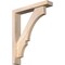 Ekena Millwork Balboa Block Smooth Bracket w/ Offset Brace, Douglas Fir, 3 1/2"W x 18"D x 22"H BKT0402X18X22BOA05SDF - alternate 1